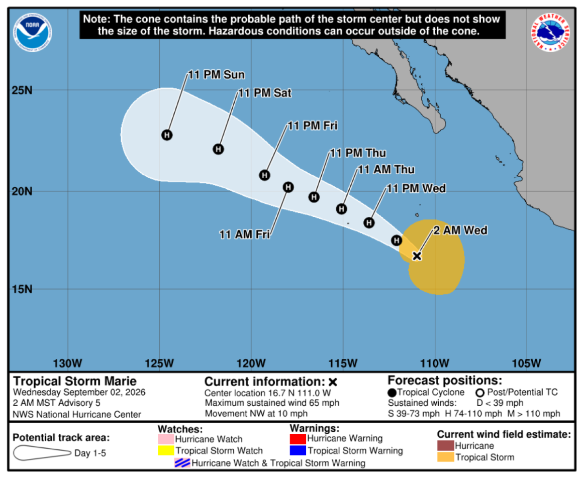 Hurricane Marie: Potential Impacts on Southern California’s Labor Day Weekend