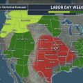 Labor Day Weather Extremes: Central U.S. Heat and Storms from West to Southeast