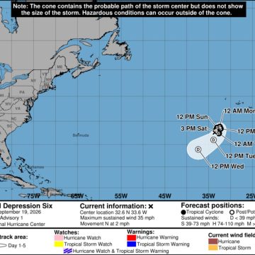 Tropical Depression Six Forms in Atlantic Amid Quiet Hurricane Season