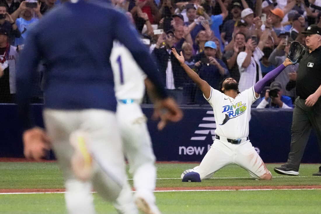 APTOPIX ALCS Guardians Rays Baseball Tampa Bay Rays Advance to World Series After Defeating Cleveland Guardians