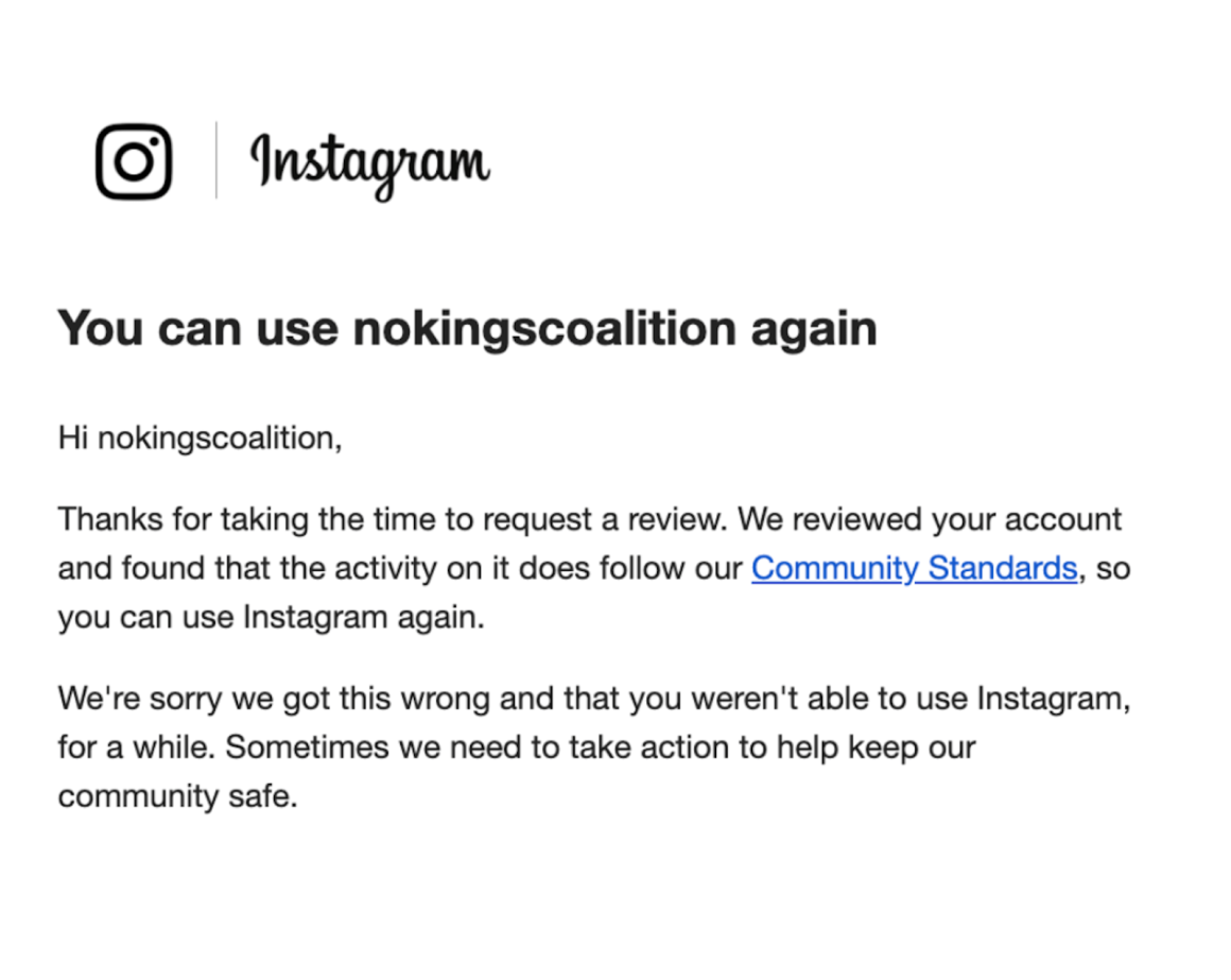 1ea85127-320e-4d20-86de-9bc45a057494 ‘No Kings’ Coalition Faces Instagram Suspension Amid Nationwide Early Voting Events