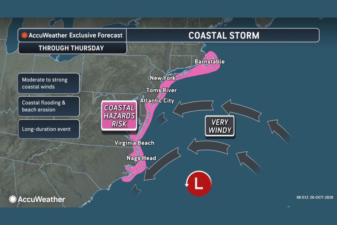 Nor’easter Threatens East Coast with Strong Winds and Flooding