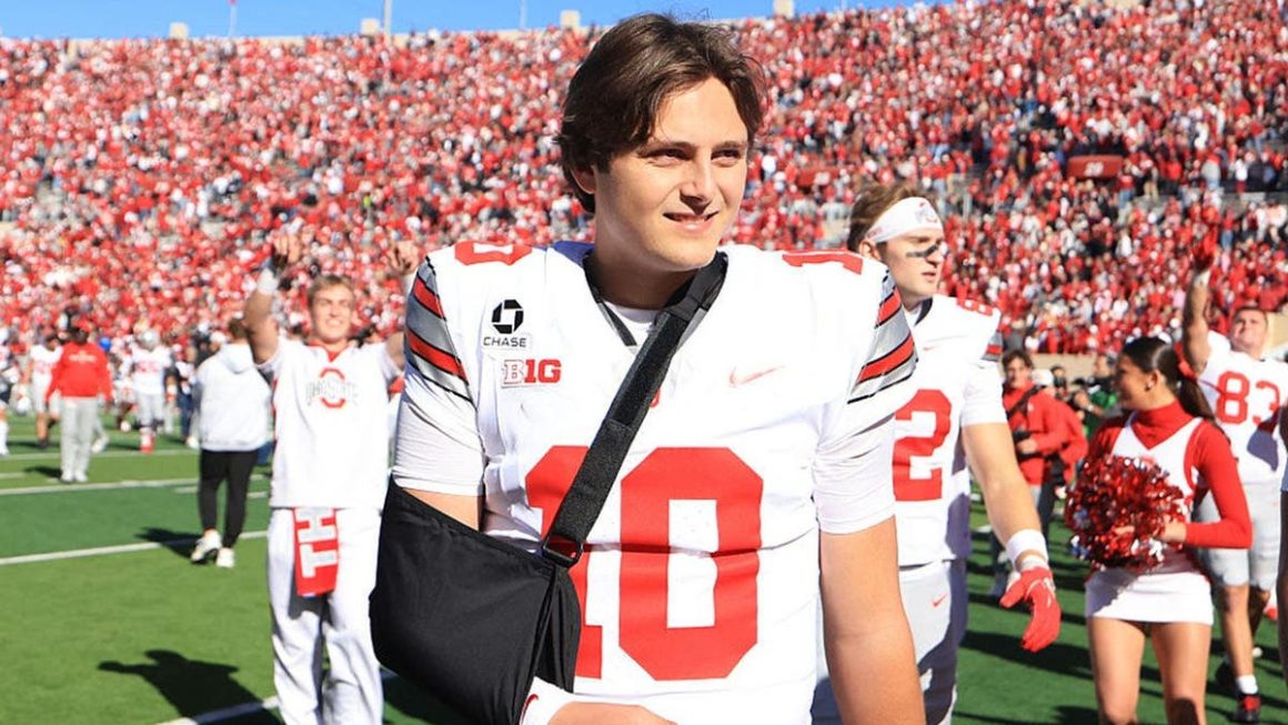 Ohio State’s Julian Sayin Faces Indefinite Absence Due to Shoulder Injury