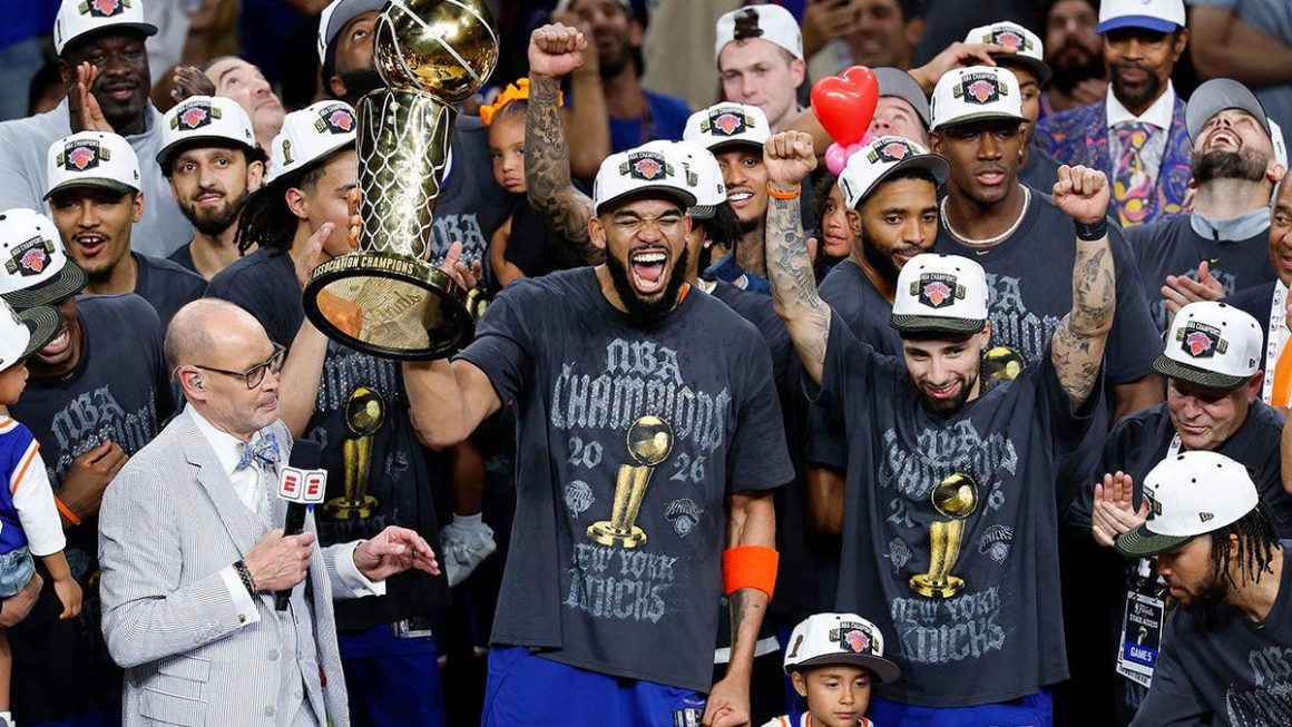 Knicks’ Awkward T-Shirt Gaffe Overshadows Championship Celebration